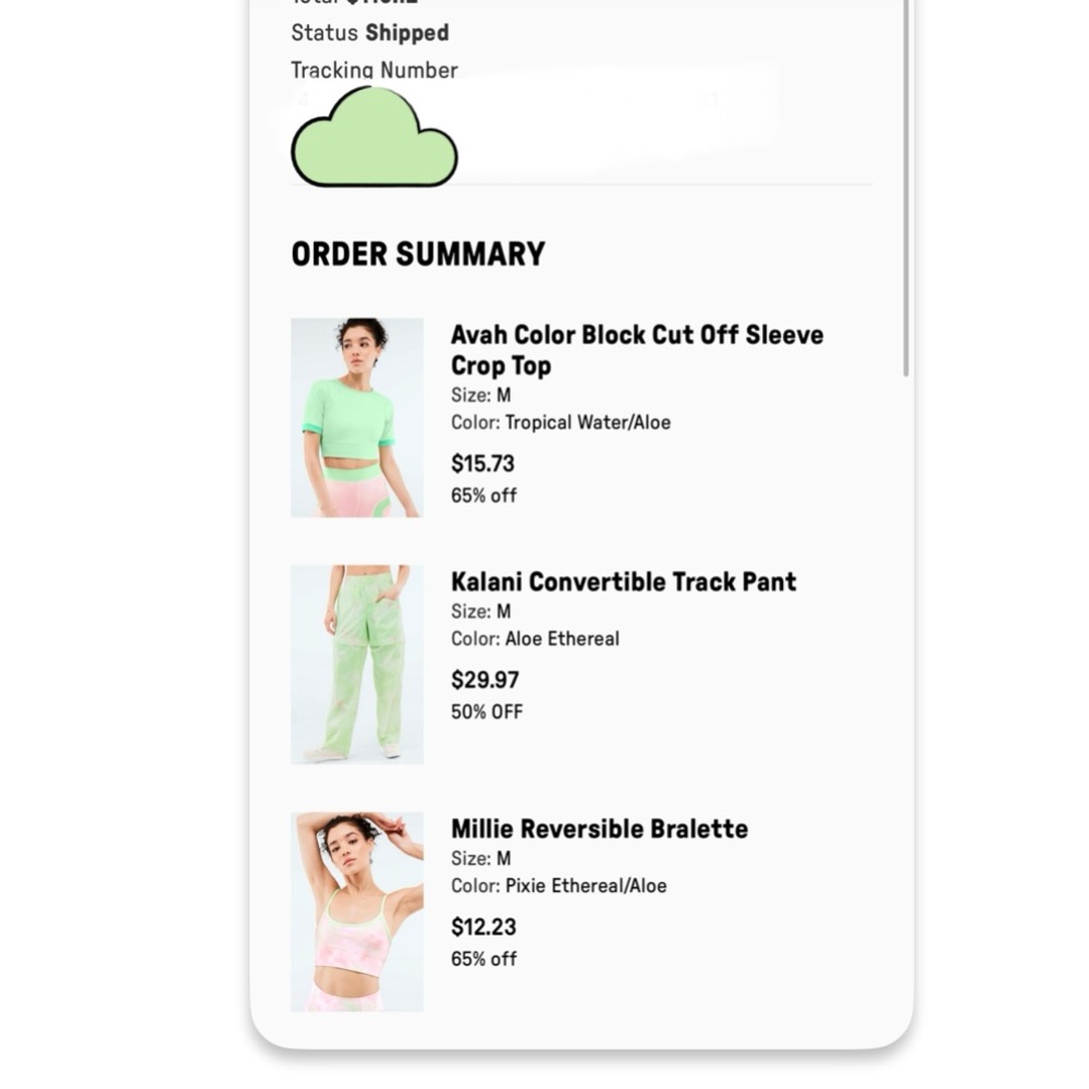 Fabletics Maddie Ziegler Collab bundle
Top, pants, bra size medium